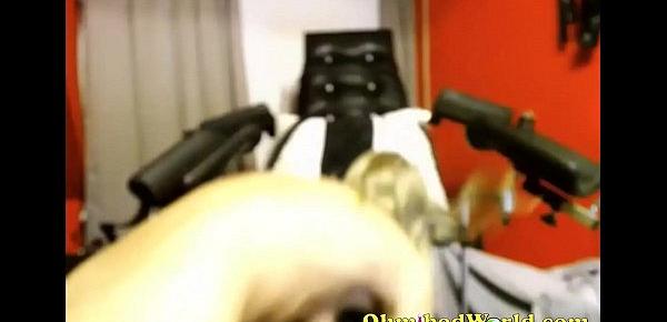  Blonde Girl Cums from Sex Chair—  www.girls4cock.comsiswet19  —